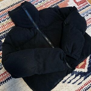 Black Puffer Jacket - L